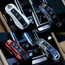 포르쉐 키케이스 키프레임 키링 키지갑 키홀더 마칸 카이엔 박스터 파나메라 키용품, A-TYPE(KEY CASE)=14.GRAY