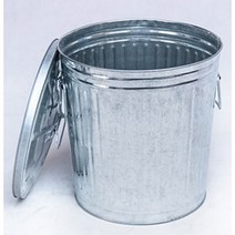 대형 양철 쓰레기통 레트로 인테리어 깡통 화분 화단, 120L(47x65cm), 1개