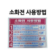 스티커/소화전 사용방법/설명서/부림소방