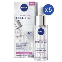 니베아 셀룰러 필러 엑스퍼트 리플럼핑 히알루로닉 세럼 30Ml Nivea Replumping Hyaluronic Serum, 5개