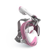 듀얼브레서 프리다이빙 V3 아동용 스노쿨링 마스크, PINK