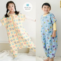 꾸미 슬립쌕 면누비 반팔형 수면조끼/어린이수면조끼