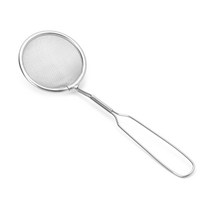 뜨거운 냄비 필터 스키머 스테인레스 스틸 메쉬 음식 스트레이너 Ladle 낚시 스푼, S, 은, 1개