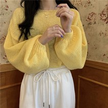 (스웨터 니트)가을 긴팔 벌룬 니트