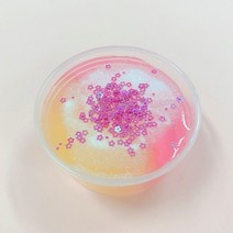 아트니즘 수제슬라임 액체괴물 크런치 클리어 버터, 47자장가슬라임핑크옐로 120ml