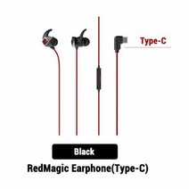 귀 안아픈 Nubia-오리지널 RedMagic 게임용 이어폰 c타입 이어 버드 3.5mm 이어폰 Nubia 헤드셋 레드매, 02 Type-c ame earphone