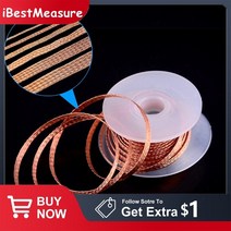 용접 솔더 심지 디솔더링 브레이드 리무버 와이어 리드 코드 수리 도구 너비 길이, 3.5mm X 1.5m