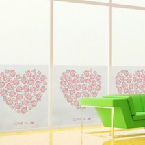 [천삼백케이] [꾸밈] im269m-무점착유리시트러브이즈패, 단품