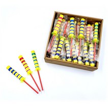 응원도구 막대 종이총 세트 길어지는 응원스틱 추억의장난감 3색 종이 총 어린이 학교 운동회 행사 단체 응원봉, 혼합색상 x 15개1세트