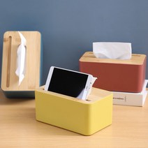 온통온유 원목 미니각티슈케이스 핸드타올 사각 휴지 각 곽 티슈통케이스 디스펜서, 화이트