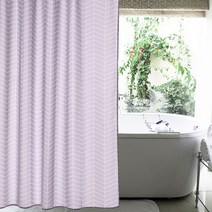 커튼몰 프리미엄 샤워커튼 패브릭샤워커튼 욕실커튼모음, 프리미엄 페브릭-웨이브그레이