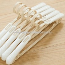WARM일반옷걸이 옷걸이 옷건조대 가정용 노라인 남녀 어깨넓은 미끄럼방지 빅옷걸이 확장축소가능, 30개, 개폐식 베이지