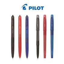 파이롯트 슈퍼그립G SUPER GRIP G 볼펜, 노크식 1.0mm 레드