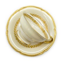 Antique 캐슬턴 골드 로렐 찻잔 트리오 홍차잔 앤틱카페 고급커피잔 빈티지접시