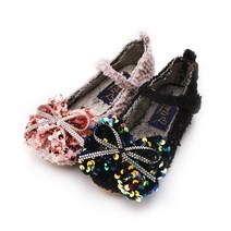 바나나팜스 여아방한구두 몰드 스팽글팔자 털플렛슈즈 nr-42042