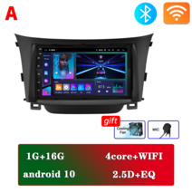 카플레이 호환 무선 네비게이션 모니터 안드로이드 오토 올인원 10.26인치 차량용모니터 자동차 라디오 Android 11 멀티미디어 플레이어 GPS 현대 I30 아반떼 GT 201, A-1g-16g