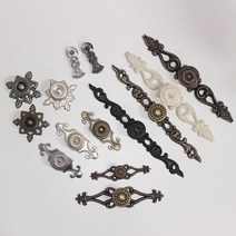 리폼플러스 가구손잡이 1구손잡이 1홀 가구부속손잡이 장식장 거실장손잡이, 1개, 3. 태양별set_엔틱