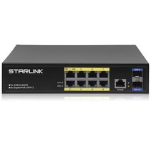 엠지컴/ Starlink 기가8포트 POE광스위치허브 2SFP L2