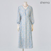 [세마] V넥플라워쉬폰원피스_H2S1OP3201