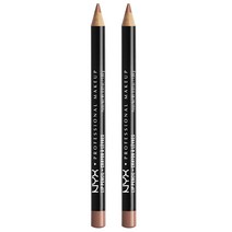 엔와이엑스 Nyx 슬림 립 라이너 펜슬, Natural, 2개