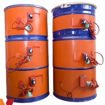 드럼통 전기 히터 가열 드럼 고무 밴드 원통 난로 가열 탱크 커버 용품, 100L 1200x300 1800w 디지털
