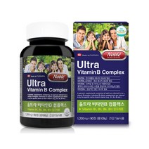 노블 울트라 비타민B 컴플렉스 1200mg x 90정 비타민B1 B2 B12 나이아신 판토텐산 비오틴 엽산 캐나다직수입 1box 2box 3box