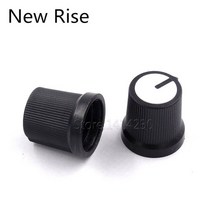 커넥터 부속품 10pcs ag3 wh148 전위차계 스위치 손잡이 캡 플라스틱 손잡이 매화 손잡이 15x17mm 조리개 6mm, 하얀