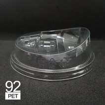 커피바바 92파이 아이스컵뚜껑 롱개폐형 100개 뚜껑, 2개, 100개입