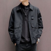 남성용 캐주얼 카고 봄버 재킷