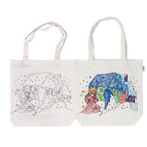 신밧드몰 컬러링 에코백 성냥팔이 소녀 - 에코백 만들기 패브릭마카 패브릭아트 그리기에코백 DIY 집콕놀이