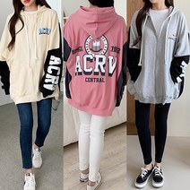 렛잇샤인 박스핏 라비 롱 후드집업점퍼