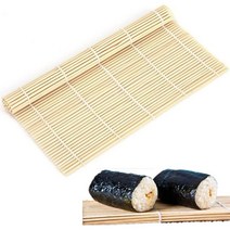 도시락꾸미기 삼각김밥만들기 김밥싸는기계 대나무 시스템 스시 매트 논스틱 스시 롤링 롤러 핸드 메이커 스시 도구 오니기리 라이스 롤러 대나무 요리 액세서리, 연노랑