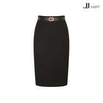 JJ지고트 울 블렌드 스티치 H라인 스커트 GLBM0SK90