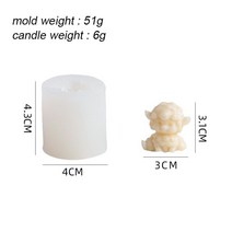 양초만들기재료 3D 귀여운 양 실리콘 몰드 체리 딸기 크림 마카롱 DIY 퐁당 초콜릿 케이크 장식 거미 베이, 21 Sheep C