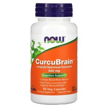 나우푸드 Now Foods CurcuBrain 인지력 지원 400mg 베지캡슐 50정