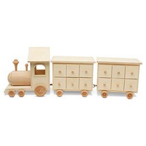 Woodpeckers Wooden Advent Calendar Empty DIY-Pre Assembled Empty Drawers Refillable Unfinished 22 x, 1, Unfinished Wood