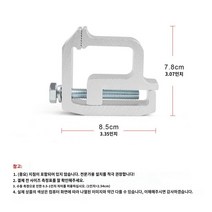 자동차 루프박스 승용차 루프바스켓 트럭 셸 클립 알루미늄 캠퍼 셸 상단 클립 C 모양 클립 픽업 지붕 마운트 화물 바구니 클램프 자동차 운전용, 폴란드, L