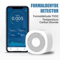 라돈측정기 스마트 공기 품질 모니터 새로운 홈 포름 알데히드 CO2 미터 센서 테스터 탄소 TVOC HCHO 블루