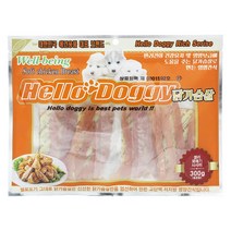 헬로도기 애견간식 대용량간식 300g 건조간식/육포, 5개, 젤리꽈배기
