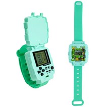 Hongchen 클래식 테르리스 미니 게임기 키즈 미니 게이기 80년대 회상게임 어린이 게임 시계 게임 손목시계 스마트워치 주니어 학교용 시계 오락시계 남아 여아 시계 공용 전자시