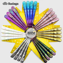 Badaga 오로라 바다가 핀셋 악어핀셋 헤어핀 퍼펙트 헤어클립 4p 커트 미용 머리핀, 실버