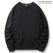 하트비트 에리보 오버핏 맨투맨 무지 라운드 긴팔티셔츠 커플룩 단체복 남자 여자 남여공용 커플티 빅사이즈 단체티