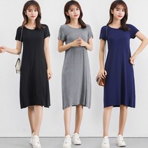 여자 20대 삼십대 데일리 라운드 반팔 원피스 홈웨어 겨울가을원피스