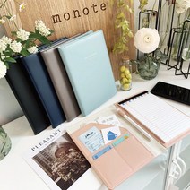 일상한조각 노트패드바인더 리갈패드 가죽바인더 5컬러, 로즈핑크