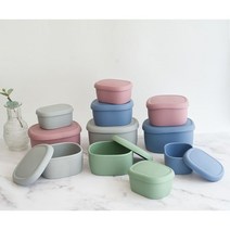 [요리하는남자들] 국산 파스텔 실리콘 냉동냉장 밀폐용기 3size 4color 전자레인지 식기세척기 에어프라이어 열탕소독 사용가능, L(600ml), 그레이