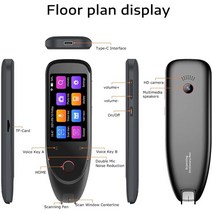 북스캔 책스캔 2022 S50 사전 번역기 펜 스캐너 텍스트 스캔 읽기 116 개 언어 터치 스크린 무선 오프라인, 01 Black