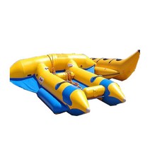 바나나 보트 수상 레저 공장 직접 물 모델 비행 물고기 공원 놀이 서핑 장비 풍선, 2tubes for 8 people