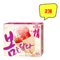 오리온 초코파이 정 봄 담은 딸기 12봉입 408g, 2개