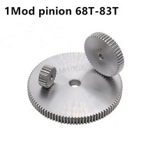 랙기어 스퍼 피니언 1 모드 68t 83t 두께 10mm 러프 홀 스트레이트 이빨 45, 80치아 b 82mm, 거친 구멍