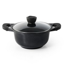 국산 깔끔하고 세련된 블랙펄 세라믹 주물냄비 6종, 블랙펄 22cm 양수냄비